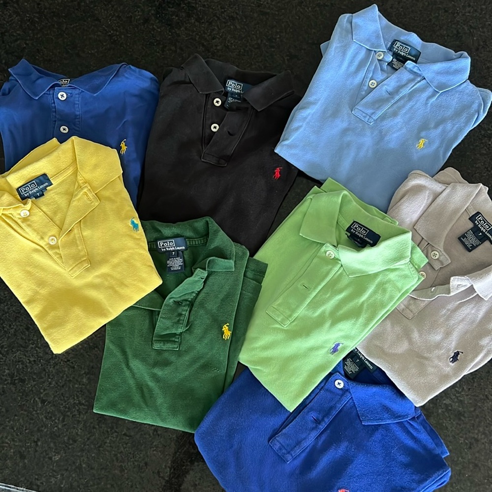 8 Kids Ralph Lauren (size 7) polos